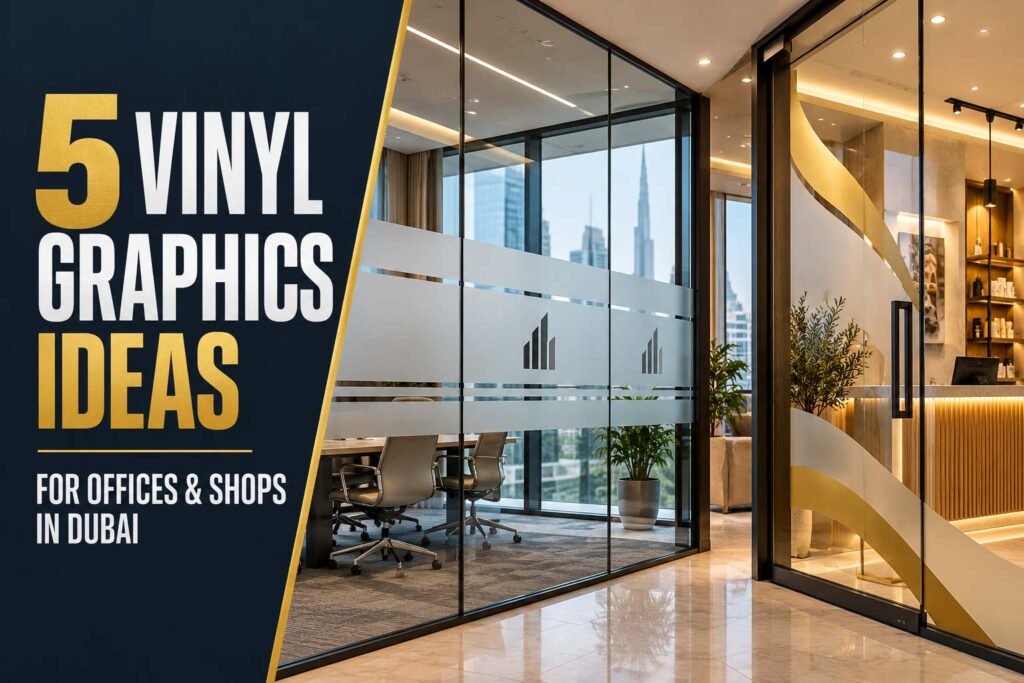 Discover five ways to use vinyl graphics in Dubai offices and shops